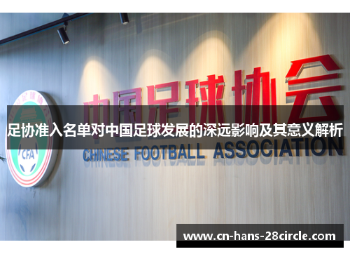 足协准入名单对中国足球发展的深远影响及其意义解析